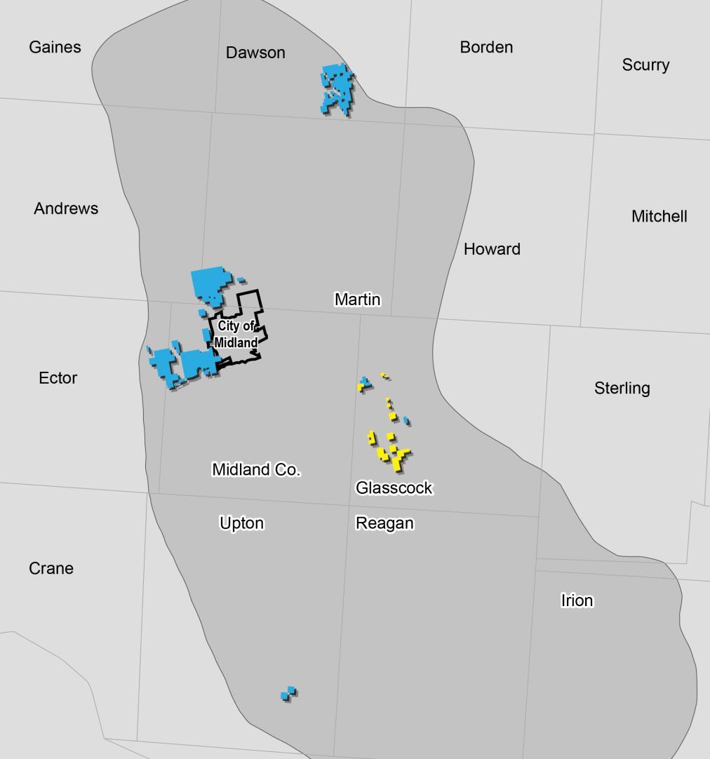 Contiguous Acreage in the Core of the Midland Basin Overview RSP s Acreage in the Midland Basin Large, contiguous, core acreage in the Midland Basin Permian pure-play with Over 178,000 net effective