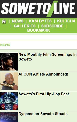 SOWETO LIVE Soweto Live is an online guide reflectling the vibrant lifestyle of Gauteng's south western townships.