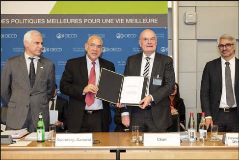 of the OECD in Paris Ministers and high-level officials from 68 countries signed