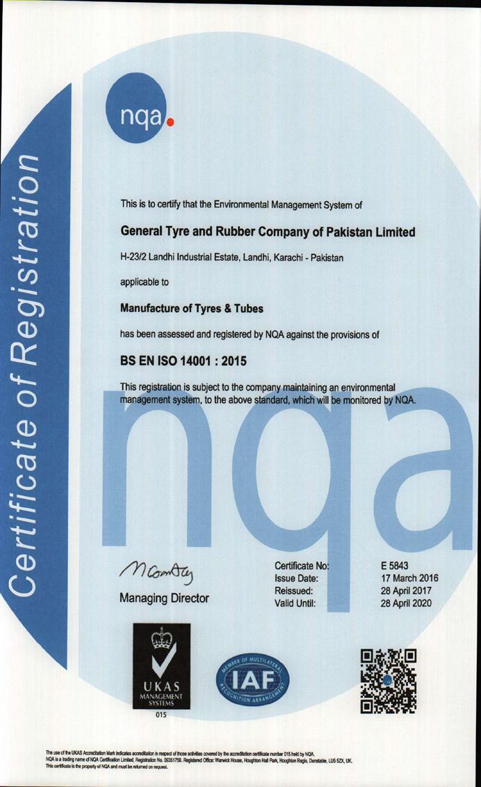 Certifications Standard Description Certified by Certified since License No.