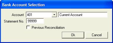 Bank Reconciliation Performing a bank reconciliation allows you to verify that your bank account balances with the VisionVPM general ledger.
