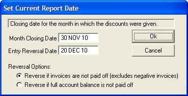 Reversing incentive discounts Incentive discounts are meant to be an incentive for clients to pay promptly.
