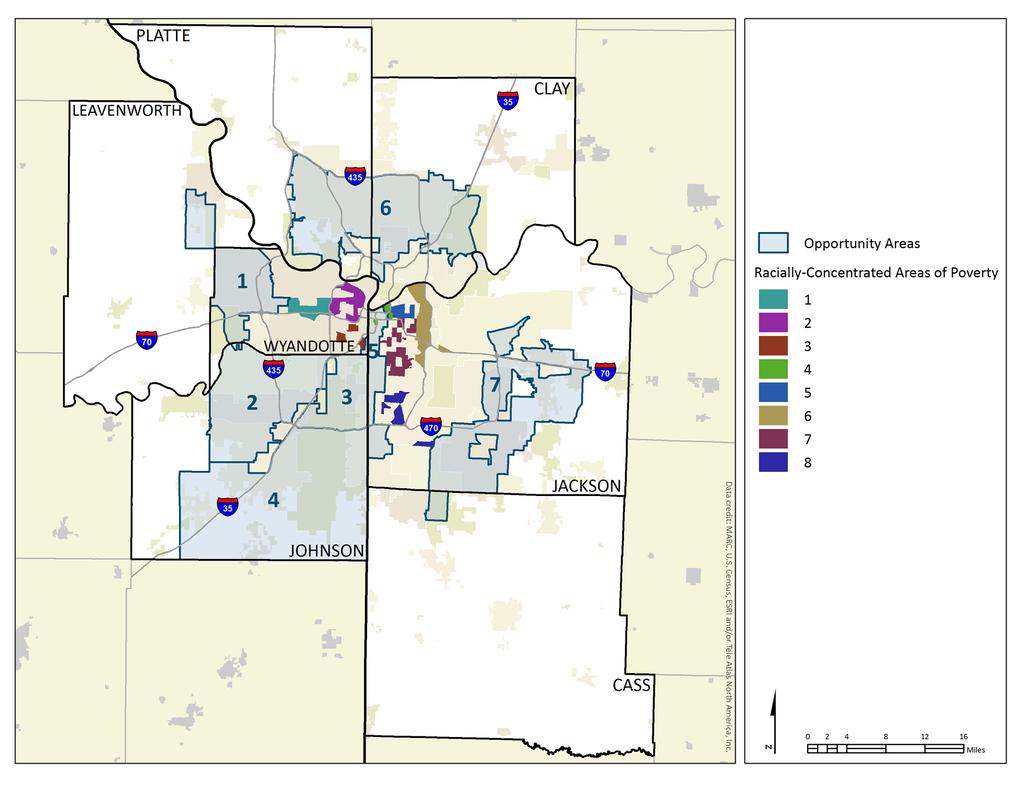 APPENDIX A: DATA TABLES Data is provided for Racially Concentrated Areas of Poverty (RCAPs) and Opportunity Areas (OAs). The RCAPs, as defined in Chapter 3, include: RCAP 1: West Kansas City, Kan.