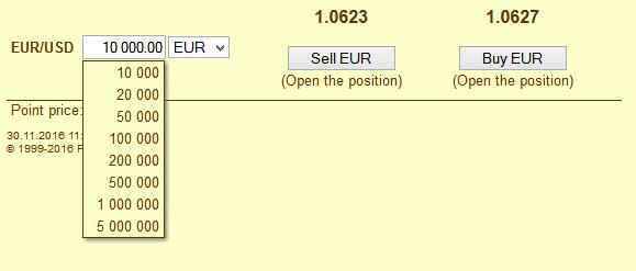 Notes. 1) The exchange rates both on the Trading page and in the trade execution form are updated automatically.