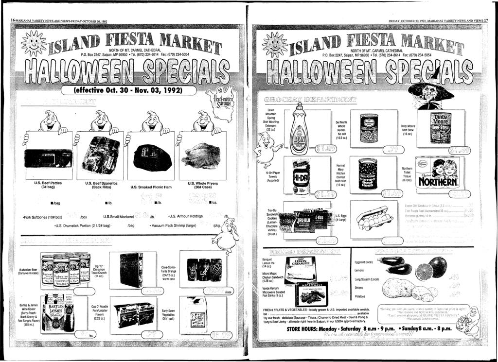 16-MARIANAS VARIETY NEWS AND VIEWS-FRIDAY-OCTOBER 30.1992 Dawn Mountain Spring Dish Washing Detergent ( 2 2 oz.