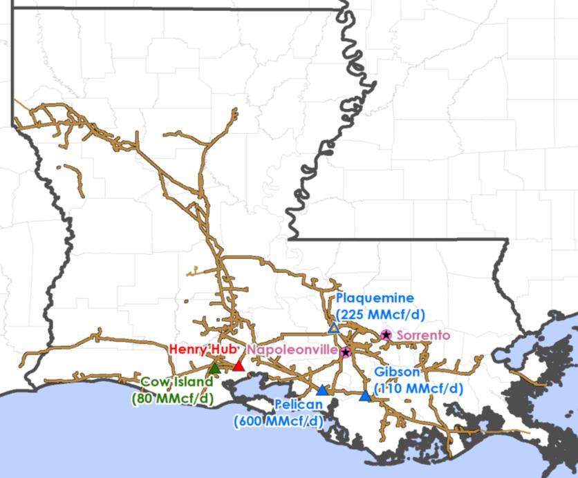 LOUISIANA GAS: ROBUST DEMAND GROWTH FORECAST OPPORTUNITY TO SUPPLY MULTIPLE, KEY, DEMAND DRIVEN MARKET OUTLETS RIGHT PLAN: CAPTURE SIGNIFICANT