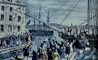Nov. 1773- several ports refused to let the ships dock Dec.