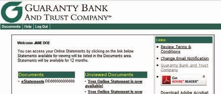 In the Accounts Menu in 1 the upper left hand corner of Online Banking select Account Statement. 2.