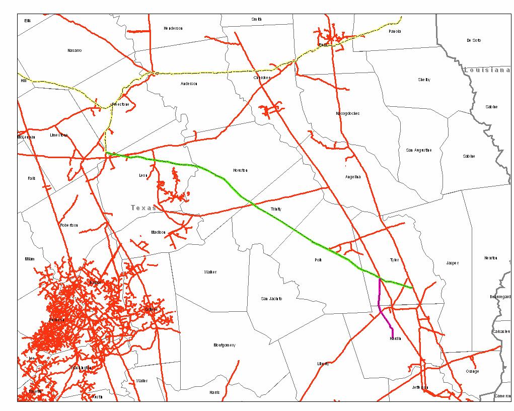 42-inch Silsbee Pipeline Expansion Energy Transfer Partners Interconnection with ETP's 30" pipeline in Freestone County to interconnect with HPL Texoma pipeline and Trunkline pipeline Connecting the