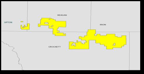 Wolfcamp: Rapidly Improving Program UPTON CROCKETT REAGAN IRION Largest company resource base rapidly improving Two rigs and one stimulation crews 10 wells completed Technical advancements improved