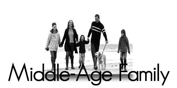 The middle age families stage is a time in life where you can see the "light at the end of the tunnel", the kids are well on their way through school, and are only a few short years away from