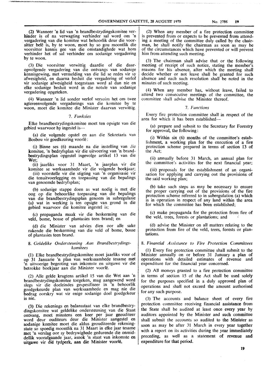 -----------.-------- -.- - --.----.- Reproduced by Sabinet Online in terms of Government Printer s Copyright Authority No. 10505 dated 02 February 1998 GOVERNMENT GAZETTE, 28 AUGUST 1970 No.