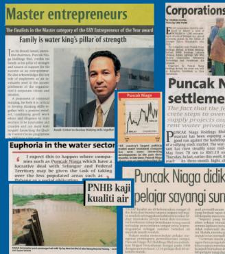 Newspaper clippings Puncak Niaga