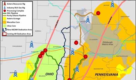 JOINT VENTURE: FRACTIONATION ASSET SUMMARY Summary AM and MPLX have formed a 50/50 joint venture to invest in C3+ fractionation infrastructure in Appalachia JV will purchase 1/3 capacity up front in