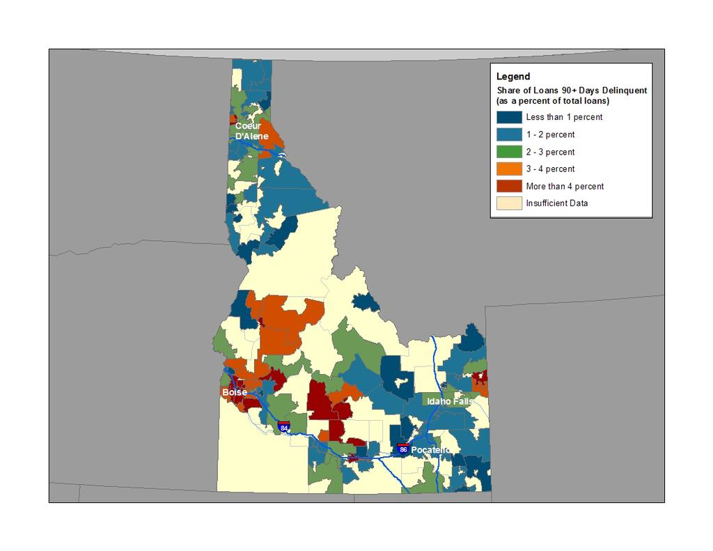 Idaho Data Maps Areas at Risk of Additional Foreclosures November 2010
