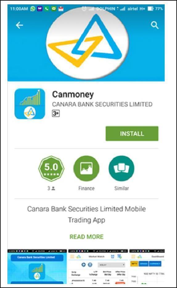 Dear Client, In our pursuit to provide you an all-round trading experience we have introduced the mobile trading application-canmoney which is available on Google Playstore for android and on
