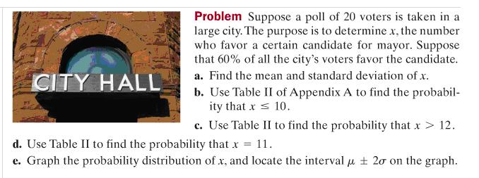Example1, Let x represents the number of correct guesses on 10 multiple choice questions where each question has 5 answer options and only one is correct. Use binomial probability table, 1.
