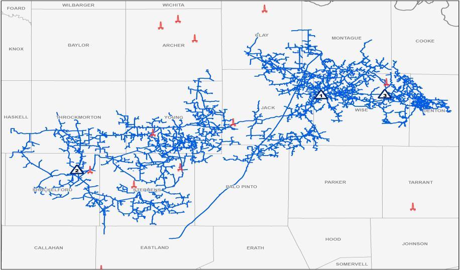 NorthTX and SouthTX Summary North Texas consists of 478 MMcf/d processing capacity in the Barnett Shale and Marble Falls play Primarily POP contracts with fee-based components SouthTX consists of