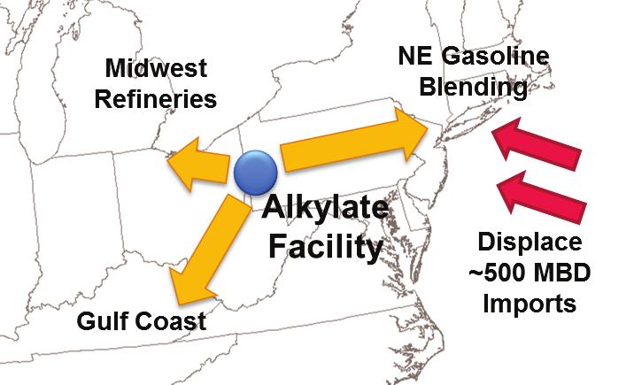 Butane-to-Alkylate (BTA) Project Developing Mt. Belvieu Capabilities in the Northeast $1.5 - $2.
