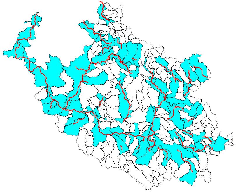 A - PFRA Localities connection into coherent river stretches In the Czech Republic aprox.2,5 thous.