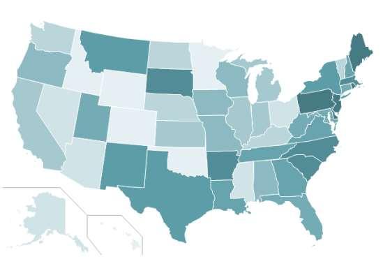 Student loan delinquency rates By state