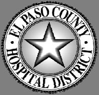 Chief Financial Officer Report.. 1-19 Financial Statements EL PASO COUNTY HOSPITAL DISTRICT MONTHLY FINANCIAL REPORT April 2018 TABLE OF CONTENTS Consolidated Balance Sheets.