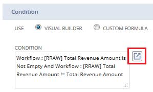 Customizing the Revenue Recognition Approval Workflow 172 Note: You must update the field for the three states that run the amount validation. 2.