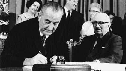 Medicaid s Welfare Program Roots 10 Medicaid was part of LBJ s 1965 Great Society Program, which also created Medicare. Medicaid eligibility was tied to Cash Assistance.