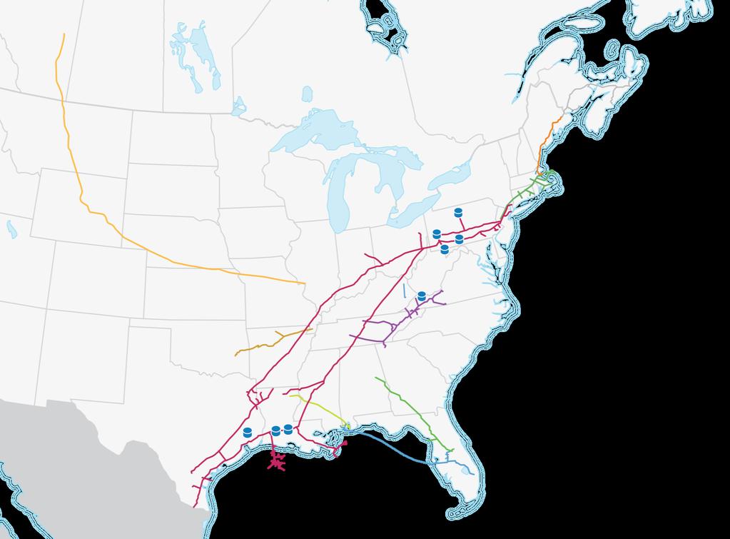 Premier Asset Footprint Express Pipeline Platte Pipe Line Ozark Gas Texas Eastern SESH Gulfstream Sabal Trail Maritimes & Northeast, US Algonquin Big Sandy East Tennessee US Transmission $2,020 MM