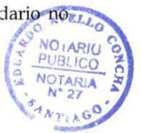 Eduardo Aveno Concha Notary Public Orrego Luco 053-Phone 3334727 Providencia This payment must be carried out by the constituent company within the ten days following the requirement that the