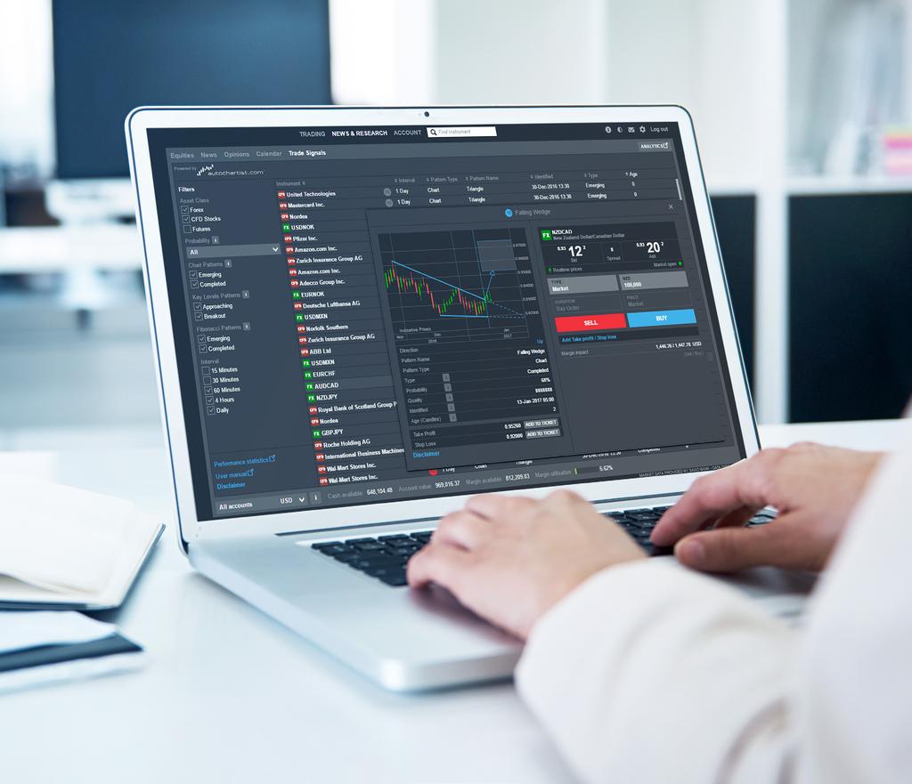 SAXO TRADER GO TRADE SIGNALS POWERED BY AUTOCHARTIST Trade Signals is a SaxoTraderGO tool that uses Autochartist technology to identify emerging and completed patterns in most leading financial
