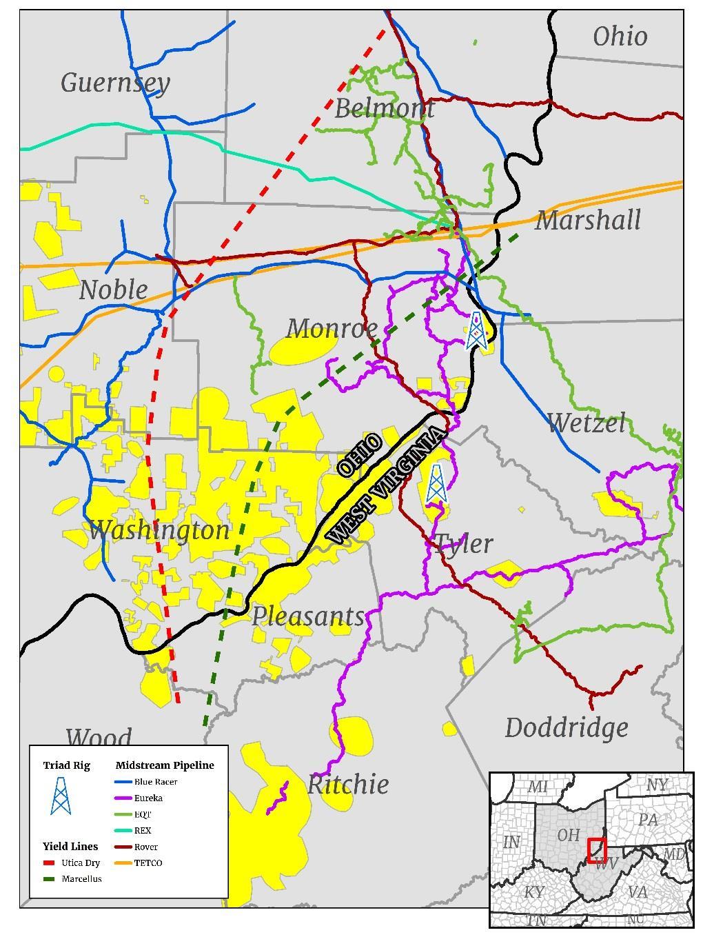 Blue Ridge Mountain Resources Pure play Utica and Marcellus Exploration & Production Company Production 60 mmscfe/d 79% Natural Gas Activity (Dec 31 st ) 2 Operated Rigs 2 Non-operated Rigs Proved