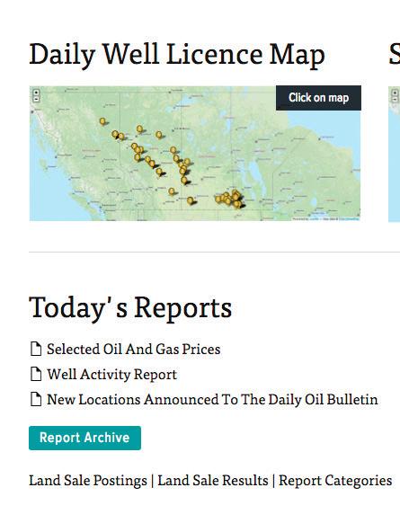 8 DAILY OIL BULLETIN Frequently asked questions WHAT MAKES THE DOB UNIQUE?