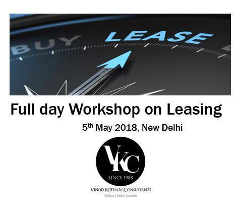 Why this Workshop? Leasing has been attracting a lot of attention lately.