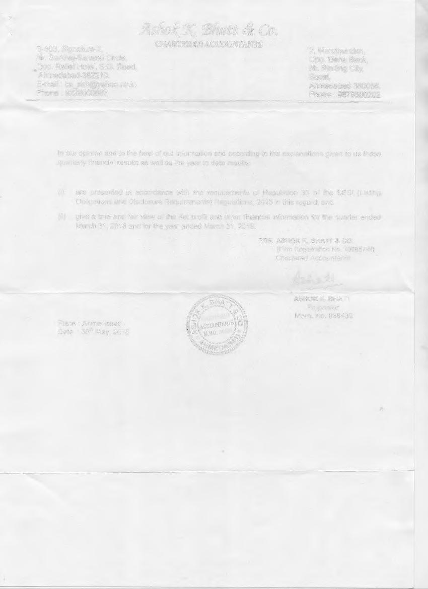 B-603, Signature-2, Nr. Sarkhej-Sanand Circle, Opp. Relief Hotel, S.G. Road, Ahmedabad-382210. E-mail : ca_akb@yahoo.co.