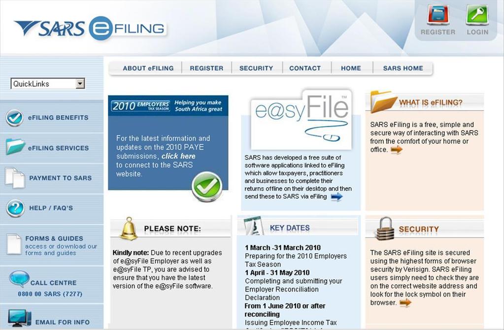 Registration How to Register on E-filling To