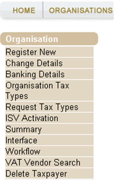Registered E-filer Ensure that the tax type for Provisional Tax (IRP6) is activated