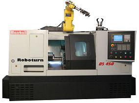 These are also offered as integrated "Cells", wherein two or more CNC Machines are integrated with single robot to achieve high speed automated line production of components.