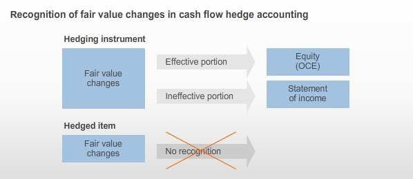 The Details section Determination of the Effective and Ineffective Portion provides further information on how the fair value changes of the hedging instrument are determined.