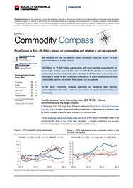 THE COMMODITY COMPASS 1. SG trade recommendations 2. Commodity market analysis 3. SG Cross Asset Research - Commodity Indices 4. Principal Component Analysis (PCA) 5. Dispersion analysis 6.