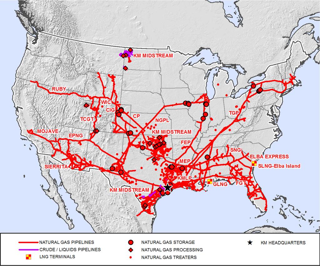 Natural Gas Pipelines Segment Outlook Well-positioned connecting key natural gas resource plays with major demand centers Project Backlog: $9.