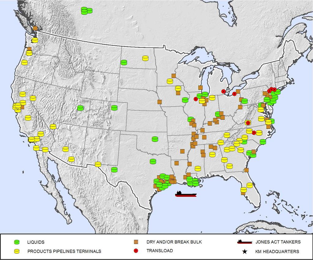 Terminals Segment Outlook Well-located in refinery/ port hubs and inland waterways Project Backlog: $2.