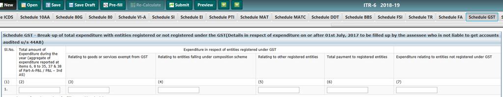 GST Related details ITR 3 and 6 Amount of CGST, SGST, UTGST and IGST received or receivable in respect of goods and services sold or supplied are to be provided Amount of CGST, SGST, UTGST and IGST
