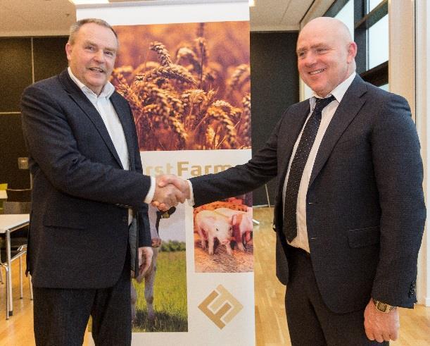 Management review The platform for the continuing development of FirstFarms is in 2016 complemented with conditional purchase agreement of pig production in Hungary.