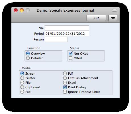 USEFUL REPORTS IN THE EXPENSES MODULE There are five reports in the Expenses module.