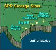 United States Strategic Petroleum Reserve Filled in August 2005, with 700 million barrels of oil, contained in salt caverns