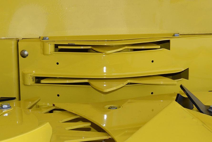 Optimized cross feed drum covers Closed cross feed drum covers Completely closed covers, no need for