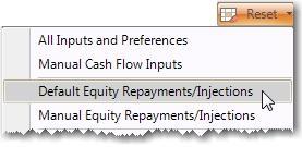 Input Assumptions Discount Rate At the bottom of the Cash Flow sheet, there is provision to have a variable discount rate throughout the life of the cash flow.