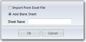 Custom Worksheets 2. Adding a blank worksheet: This will add a blank unprotected worksheet to the model. Please Note: Custom sheets are file specific.