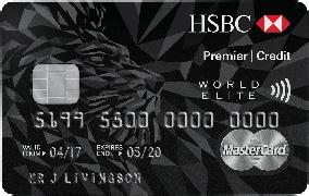 HSBC Premier World Elite Credit Card Our HSBC Premier World Elite Credit Card brings you a world of rewards, with an enhanced Rewards Points Programme and Premier Privileges.